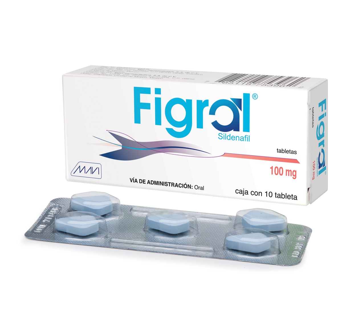 Sildenafil tabletas de 100 mg